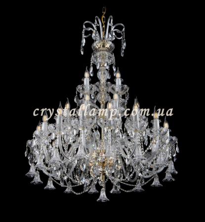 Красива кришталева люстра Еlite Bohemia L 102/28+3/02 LP bells